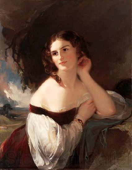 Thomas Sully Fanny Kemble Norge oil painting art